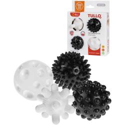 TULLO Baby balónky gumové stimulační černobílé set 4ks pro miminko