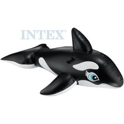 INTEX Velryba nafukovací 193x119cm dětské plavidlo s úchyty do vody 58561