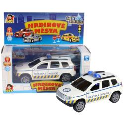 City Collection auto osobní SUV policie 10cm na baterie Světlo Zvuk