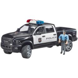 BRUDER 02505 Auto policie Dodge RAM 2500 s figurkou na baterie Světlo Zvuk