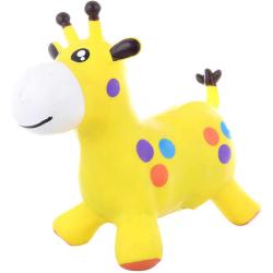 Baby hopsadlo Žirafa 52x44x26cm skákací zvířátko set s pumpičkou guma